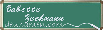 Babette Zechmann Visitenkarte